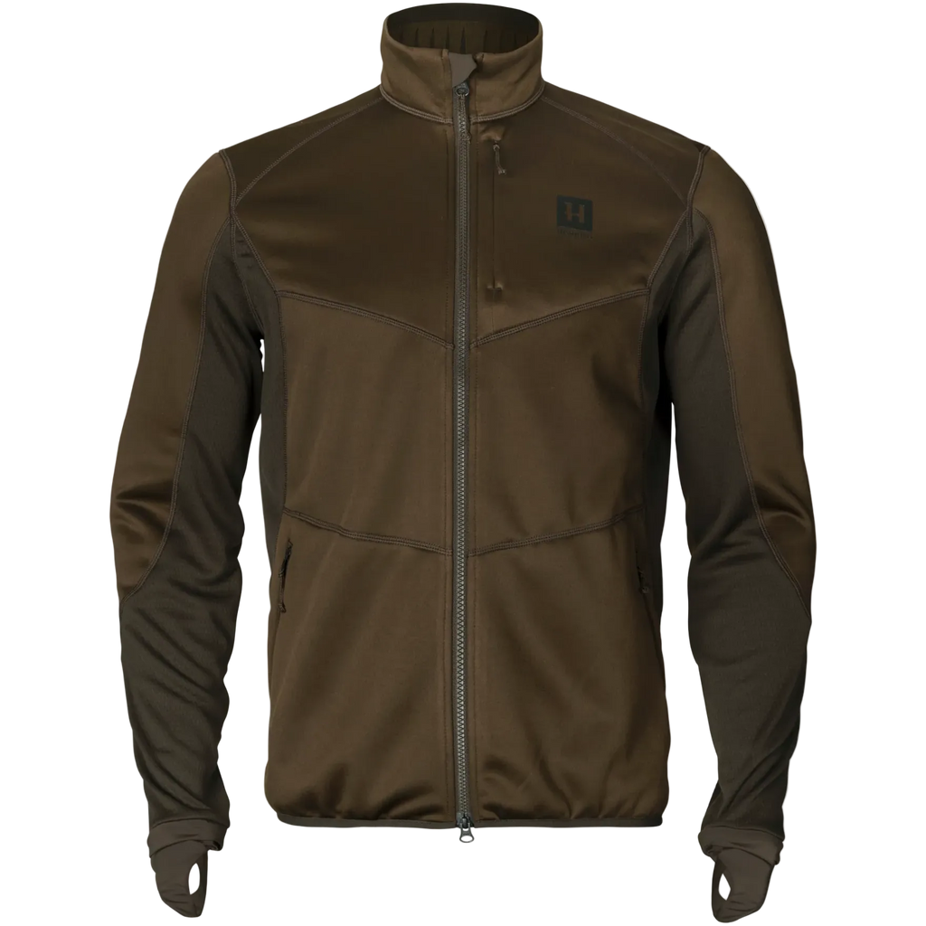 Jacheta Harkila Scandinavian fleece, Willow Green/Deep Brown