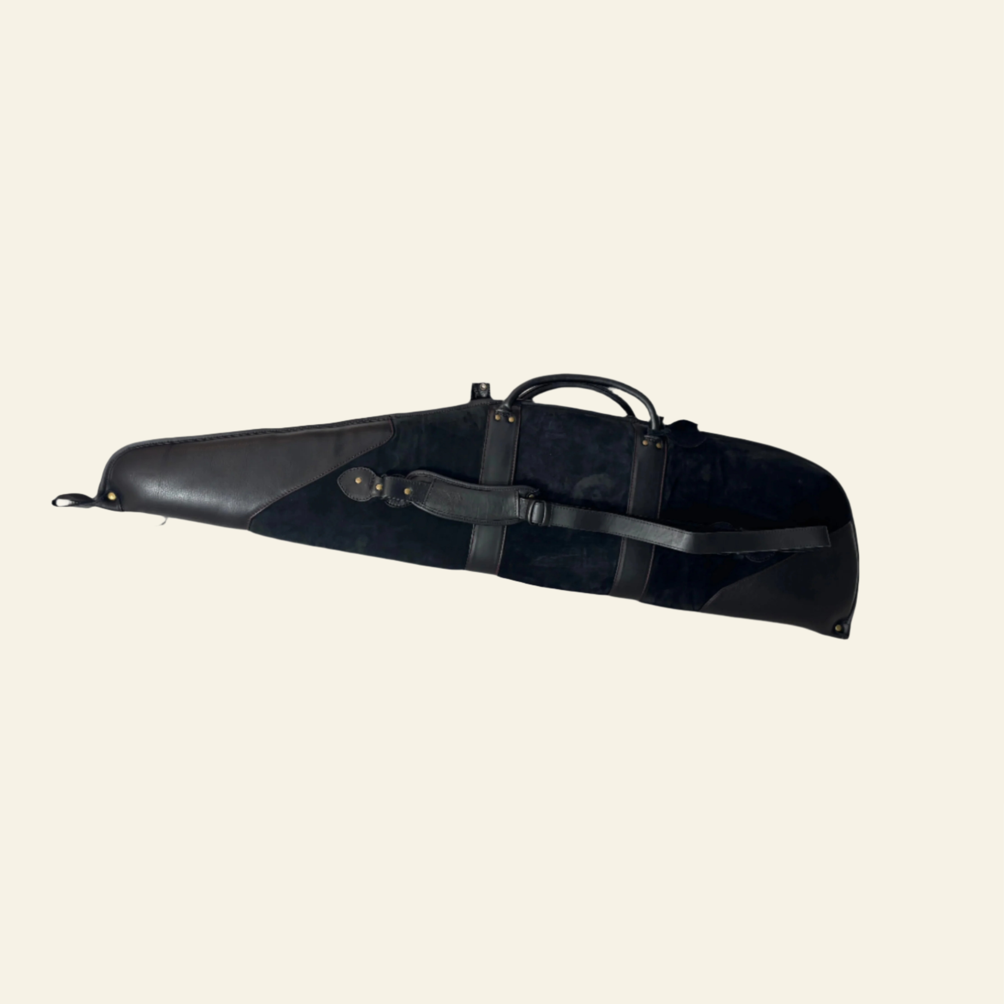 Husa carabina din piele neagra, Nobil Hunting, 120cm