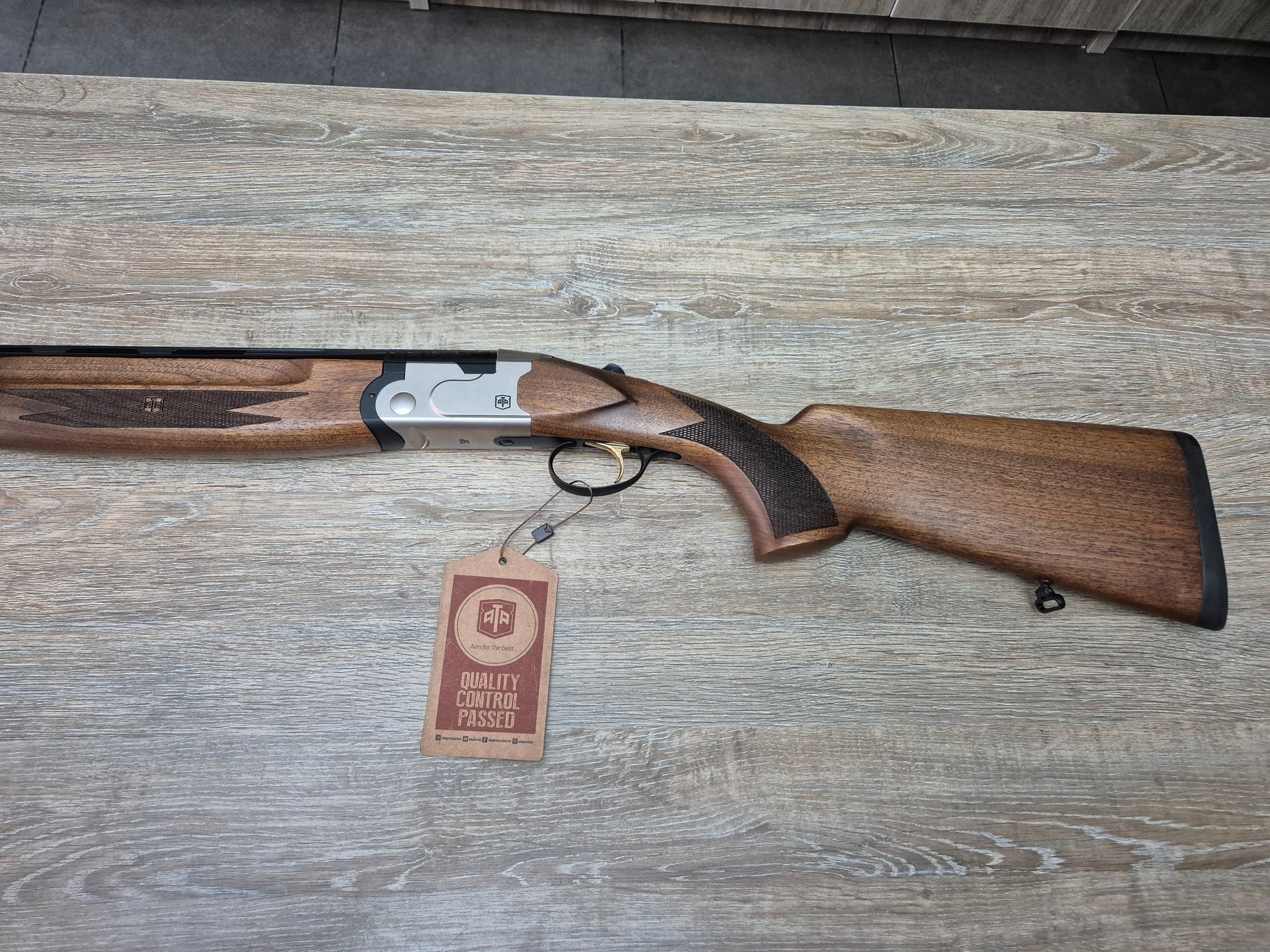 Bock ATA SP Nickel, cal 12/76, tevi 71cm, socuri