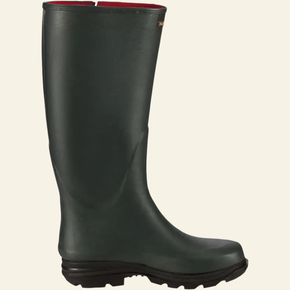 Cizme de cauciuc Parforce, cu fermoar si captuseala din neopren (verde olive)