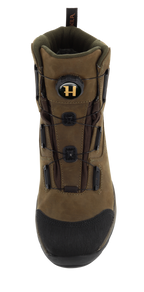 Bocanci Harkila Reidmar Mid 2.0 GTX, din piele, impermeabili, sireturi rapide, Willow Green