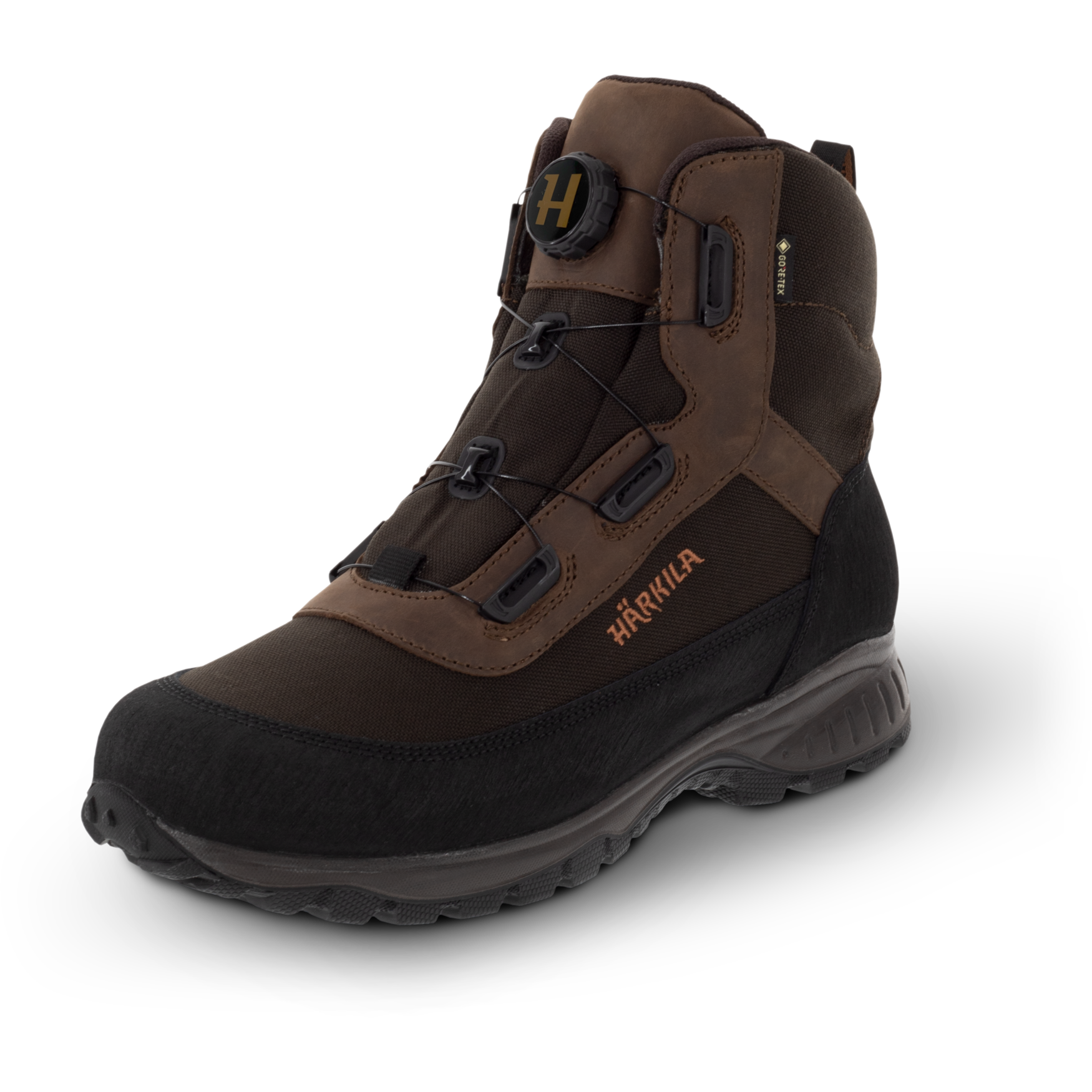 Bocanci Harkila Atammik, Gore-Tex, impermeabili, sireturi rapide, Dark brown