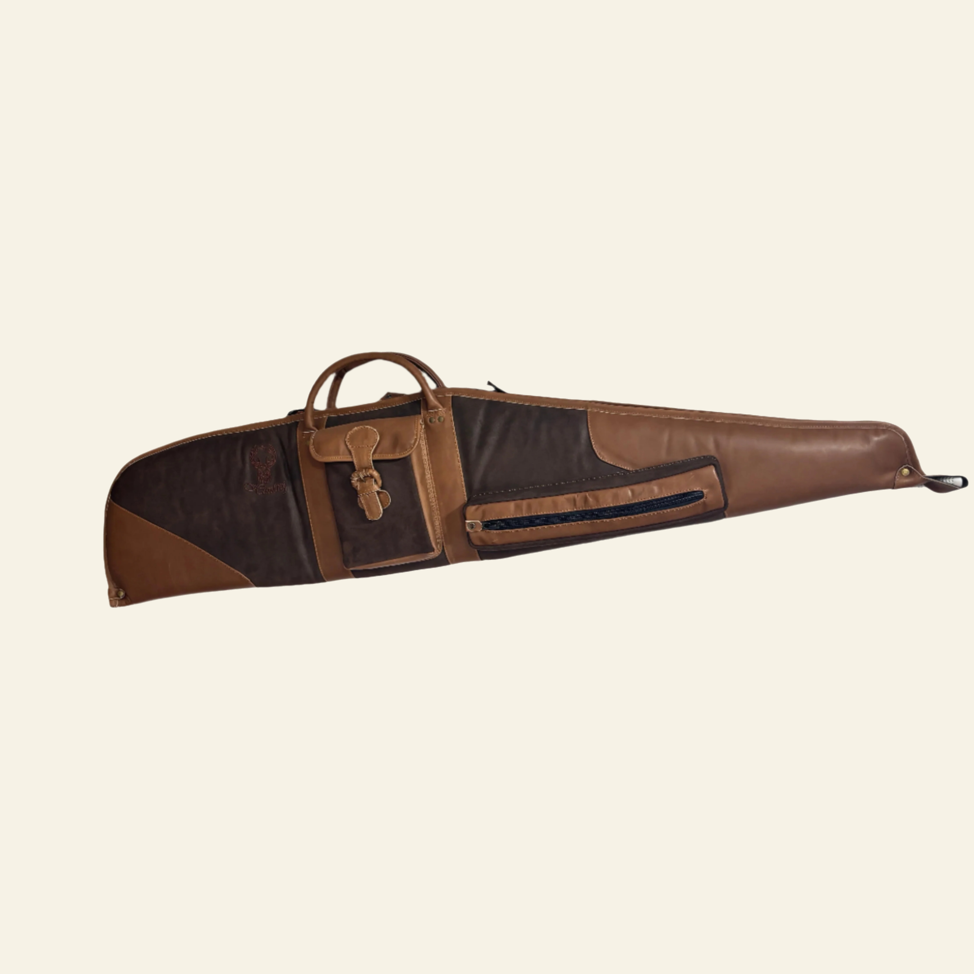 Husa carabina din piele maro, Nobil Hunting, 130cm