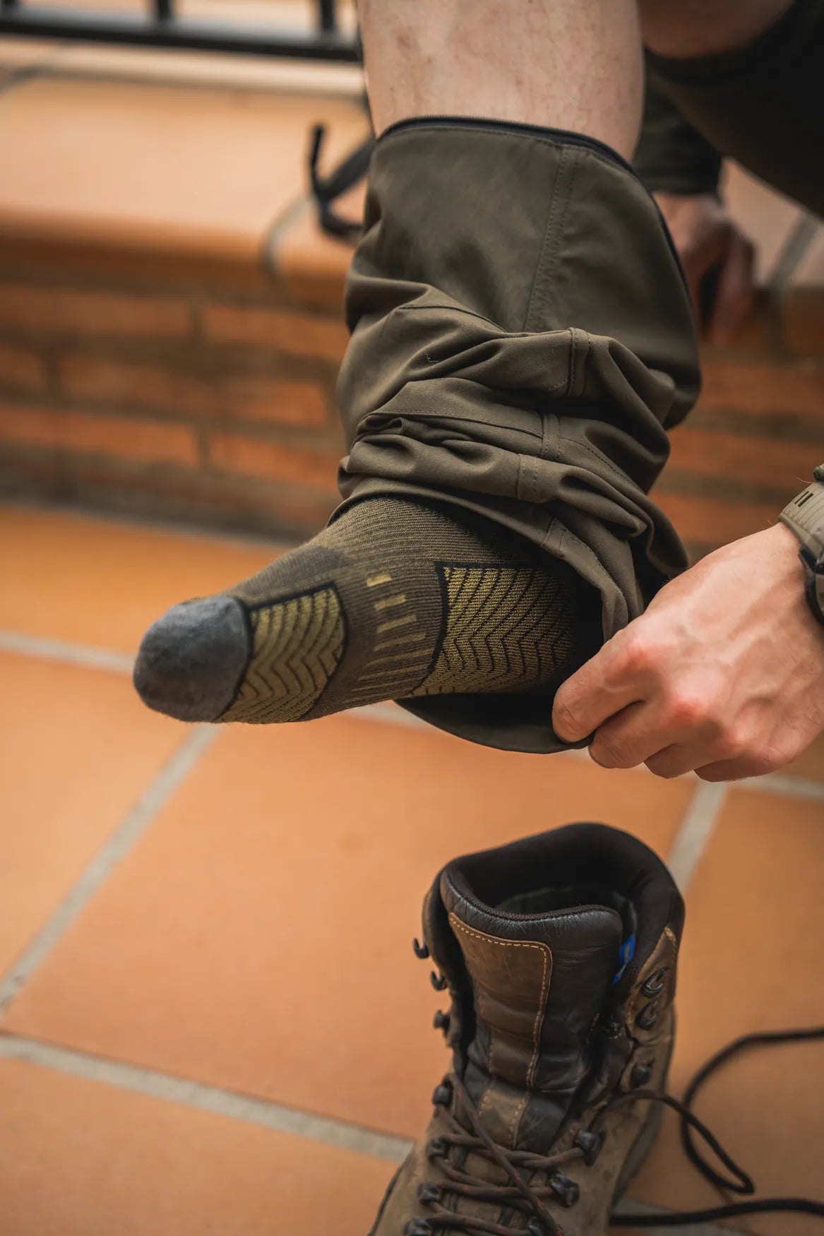 Pantaloni Seeland Birch Zip-Off - Grizzly Brown, picior detasabil, primavara/vara