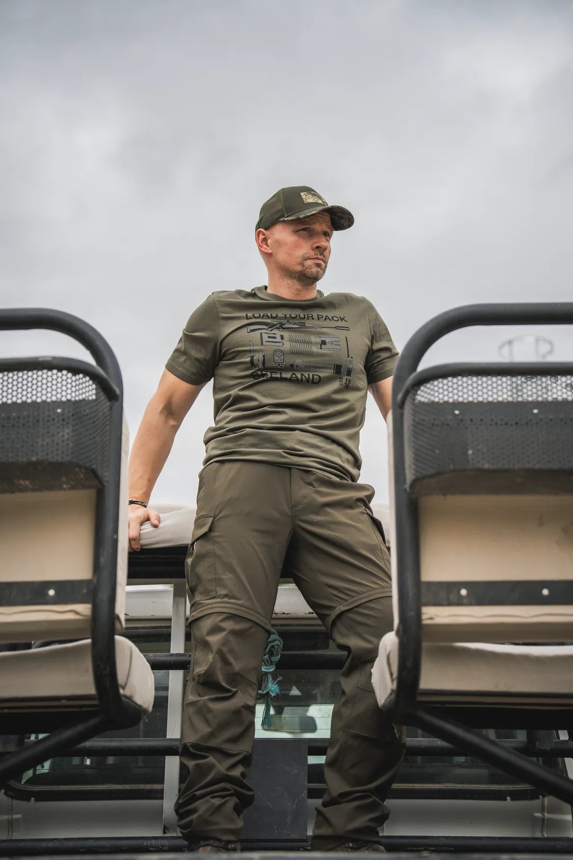 Pantaloni Seeland Birch Zip-Off - Grizzly Brown, picior detasabil, primavara/vara