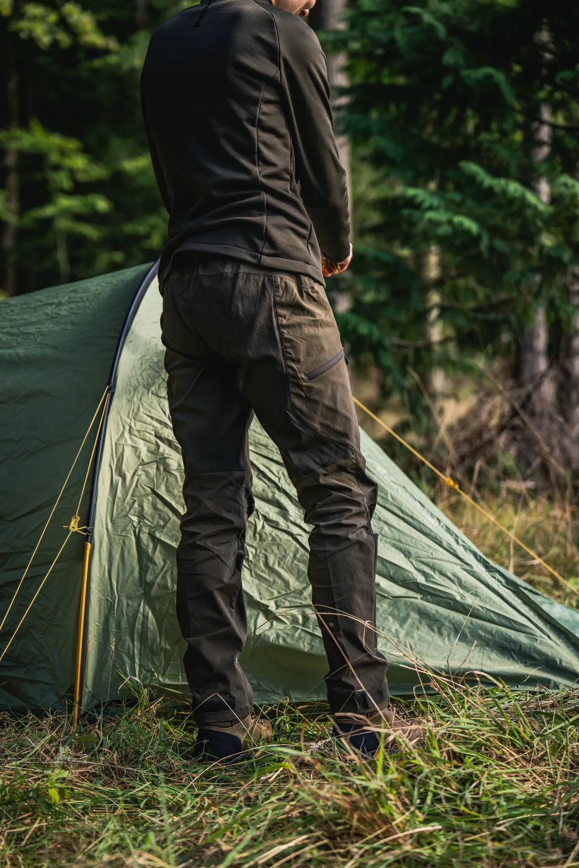 Pantaloni Seeland Dama Larch Stretch- Pine Green/Chocolate Torte