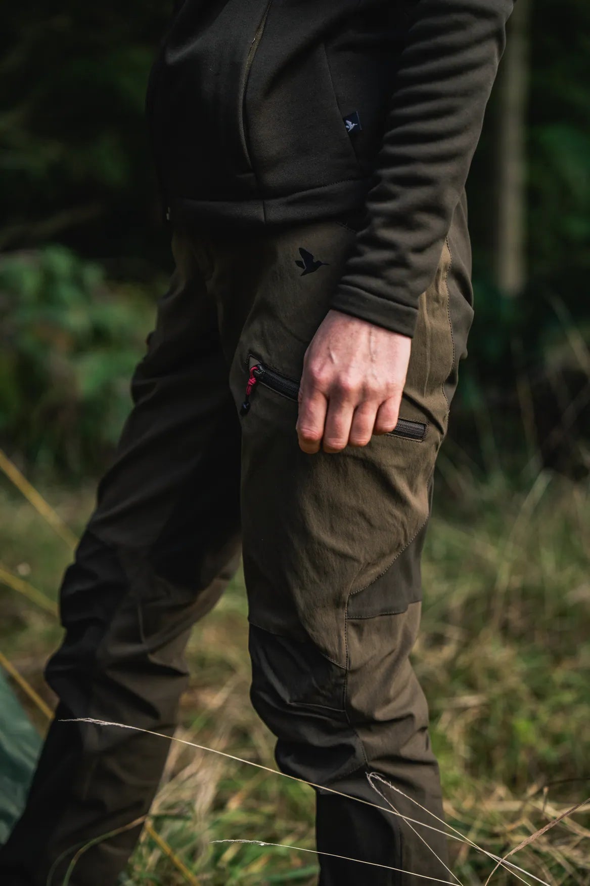 Pantaloni Seeland Dama Larch Stretch- Pine Green/Chocolate Torte