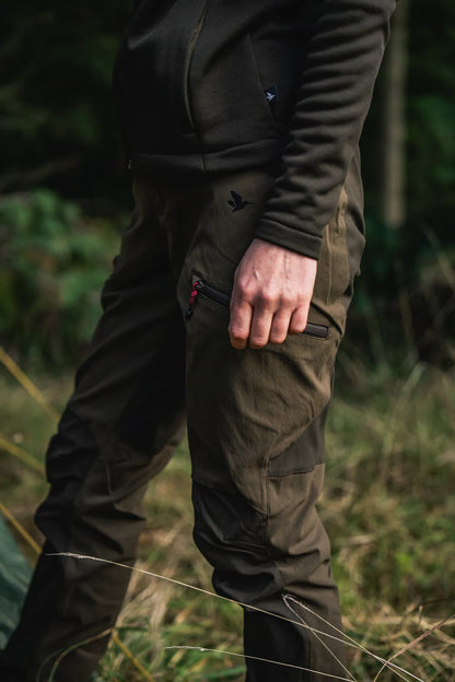 Pantaloni Seeland Dama Larch Stretch- Pine Green/Chocolate Torte