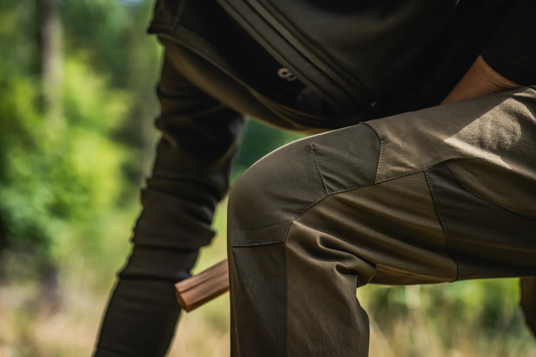 Pantaloni Seeland Dama Larch Stretch- Pine Green/Chocolate Torte