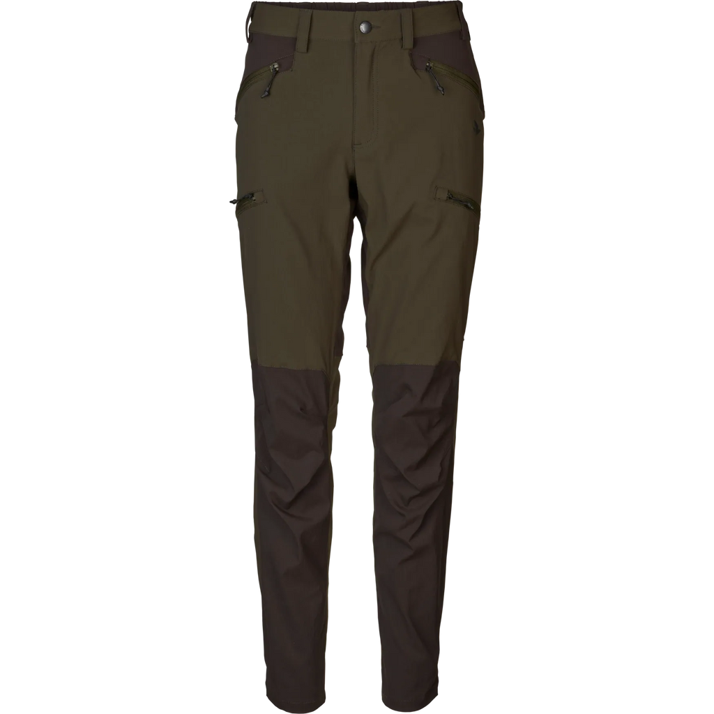 Pantaloni Seeland Dama Larch Stretch- Pine Green/Chocolate Torte
