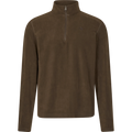 Fleece Seeland Benjamin Half Zip, Dark Brown