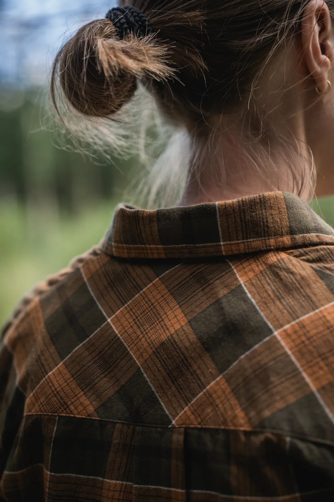 Camasa dama Seeland Skye Flannel, Grizzly Brown/Terracotta Check