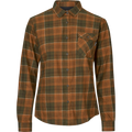 Camasa dama Seeland Skye Flannel, Grizzly Brown/Terracotta Check