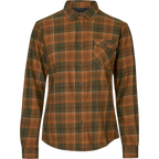 Camasa dama Seeland Skye Flannel, Grizzly Brown/Terracotta Check