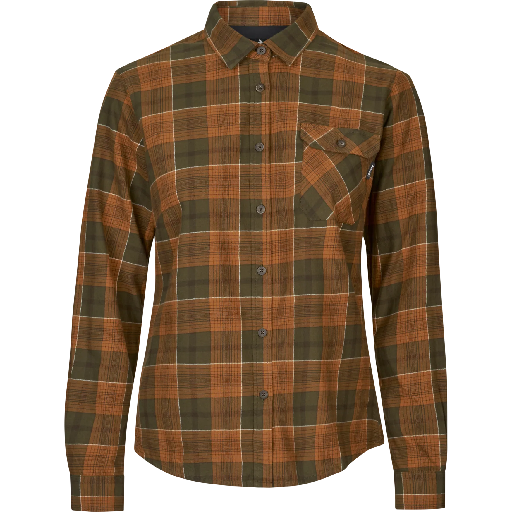 Camasa dama Seeland Skye Flannel, Grizzly Brown/Terracotta Check
