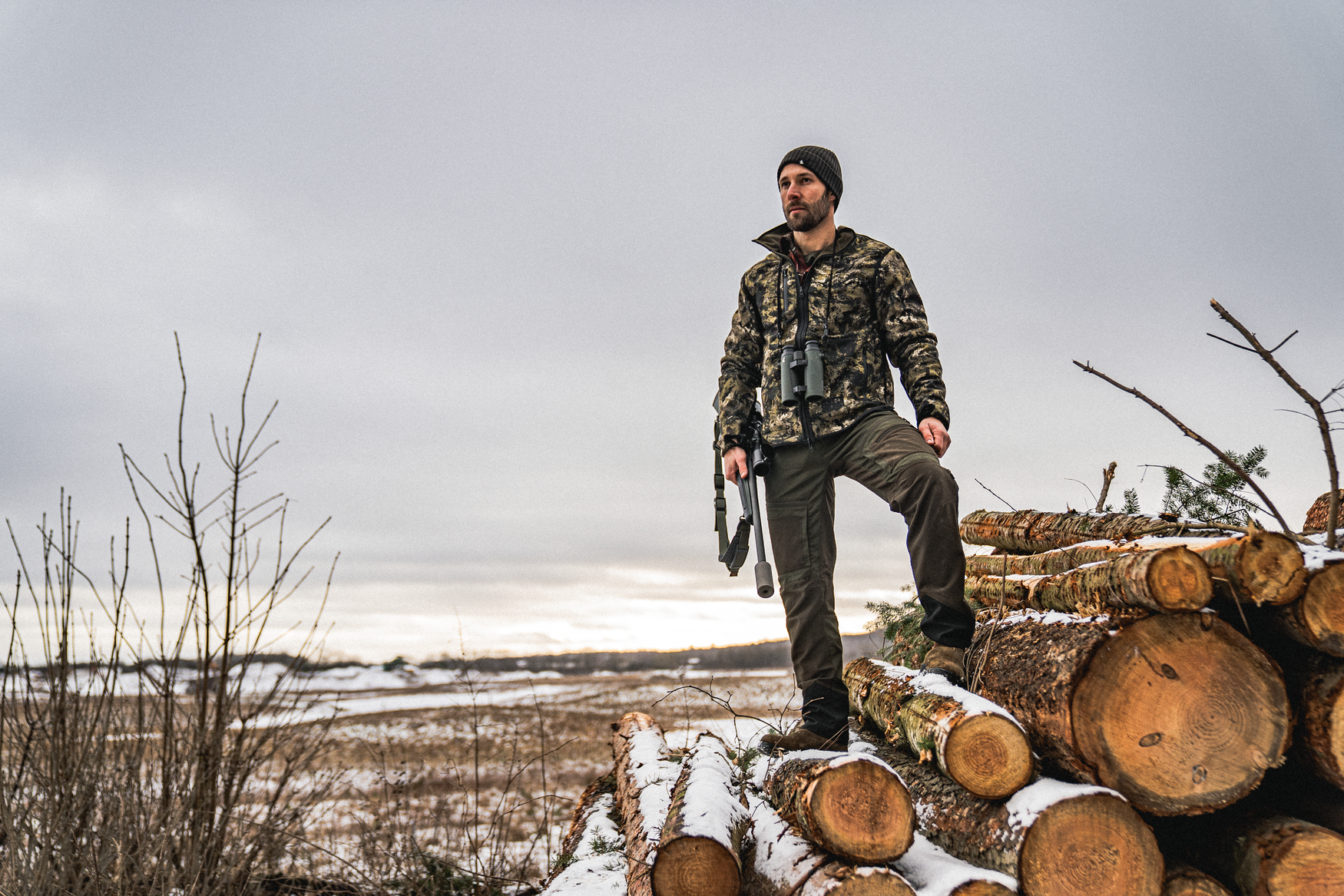 Jacheta fleece reversibila Seeland Rogue, membrana impermeabila, verde/camo