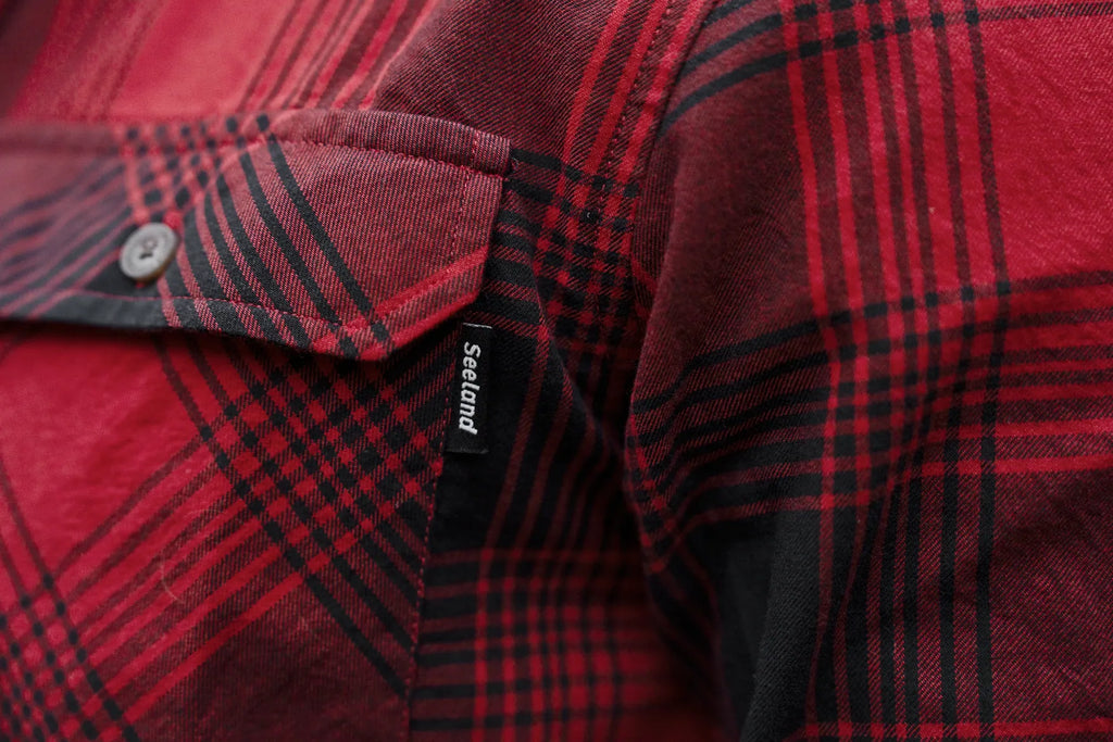Camasa Seeland Glen Flannel Shirt Red check