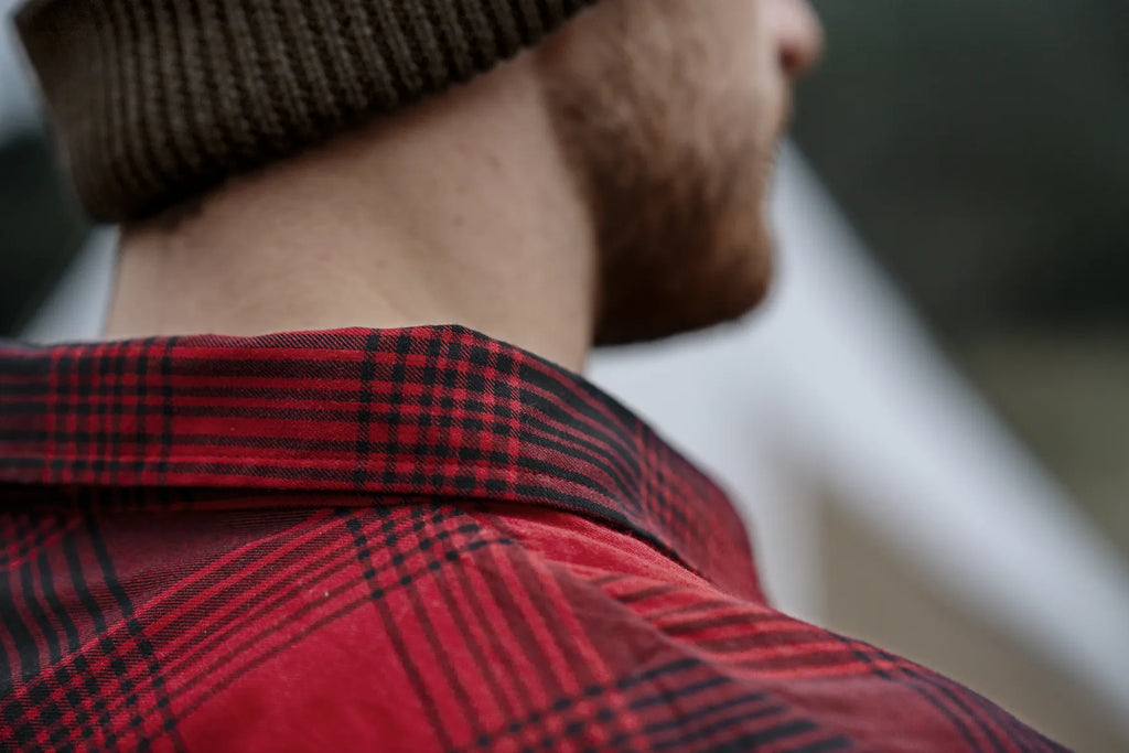 Camasa Seeland Glen Flannel Shirt Red check
