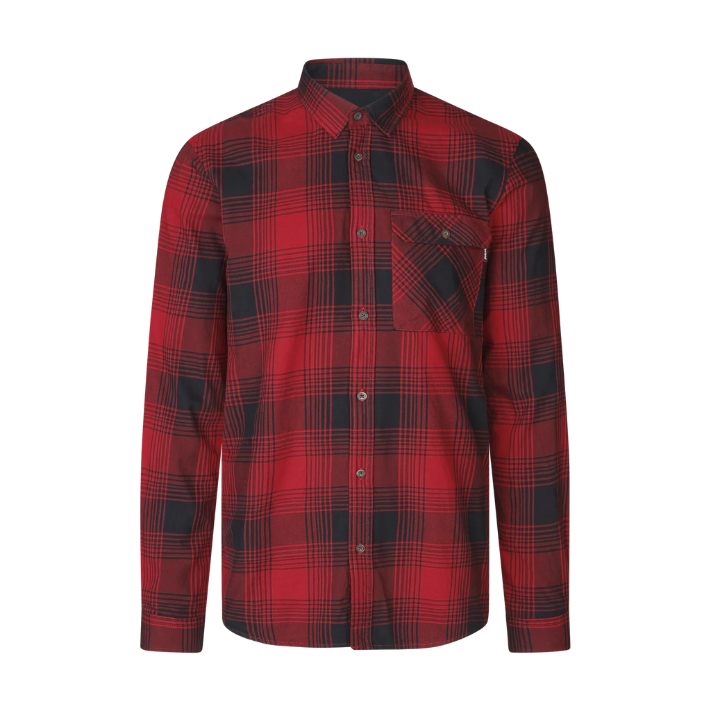 Camasa Seeland Glen Flannel Shirt Red check