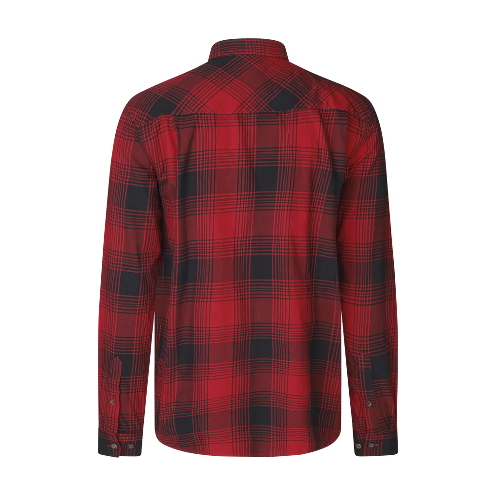 Camasa Seeland Glen Flannel Shirt Red check
