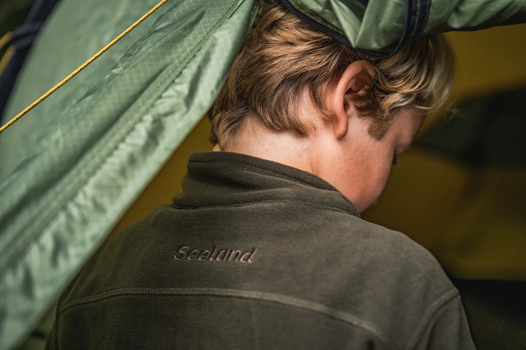 Bluza fleece pentru copii Seeland Benjamin Junior, Pine Green