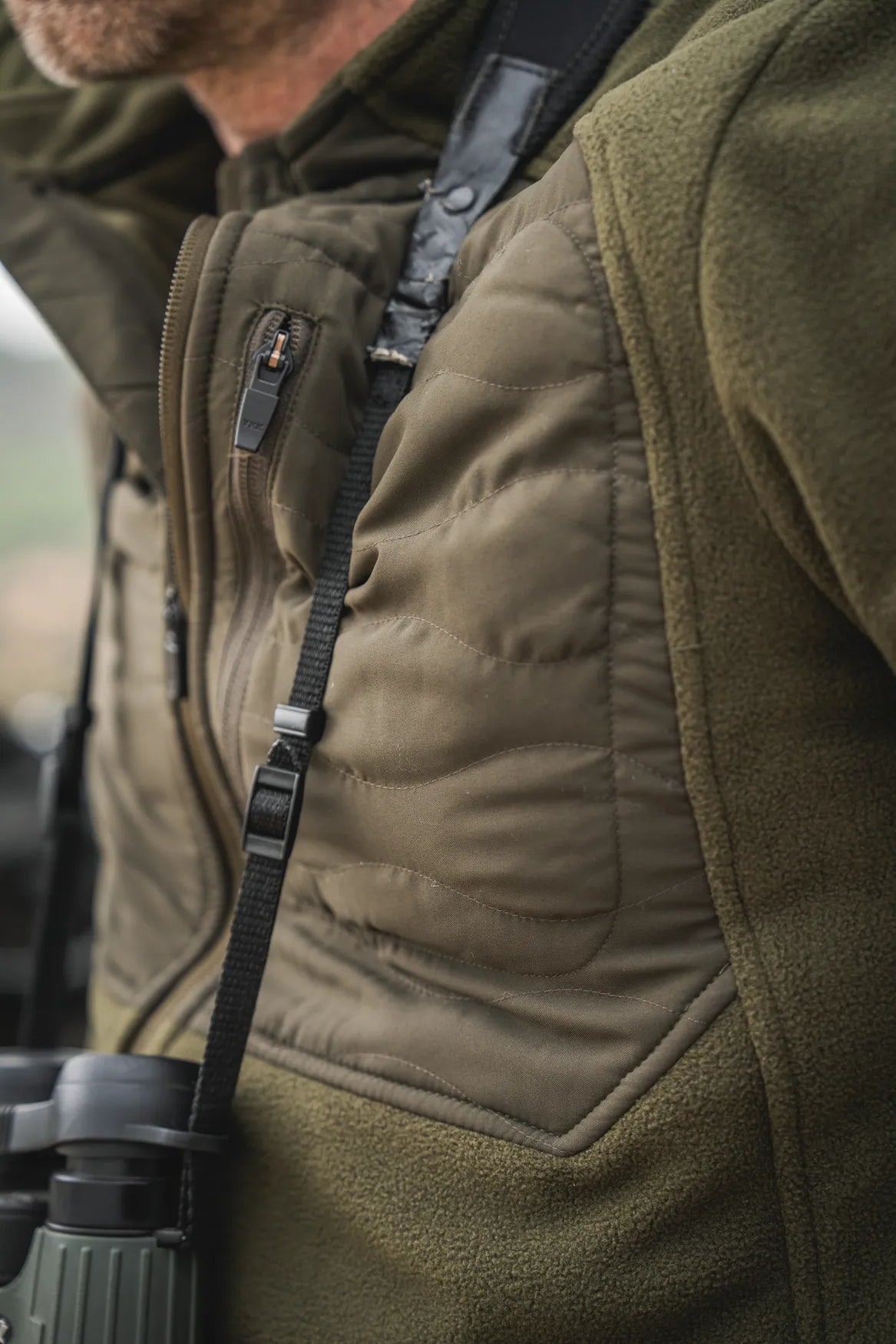 Jacheta fleece Seeland Gale, Pine Green