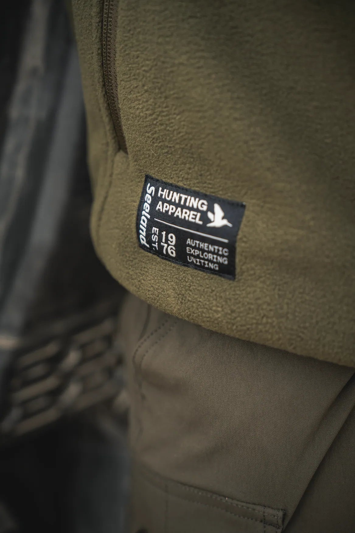 Jacheta fleece Seeland Gale, Pine Green