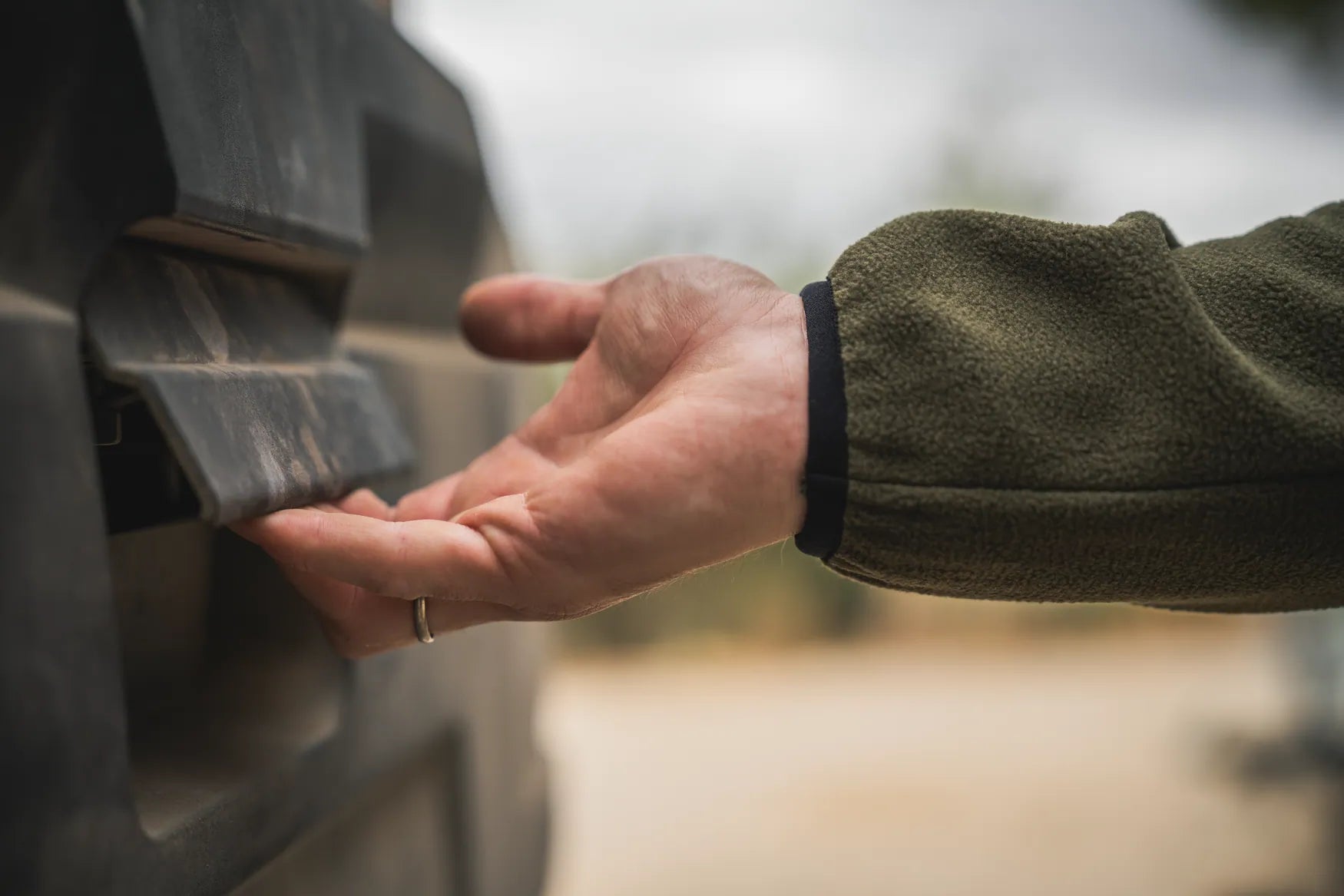 Jacheta fleece Seeland Gale, Pine Green
