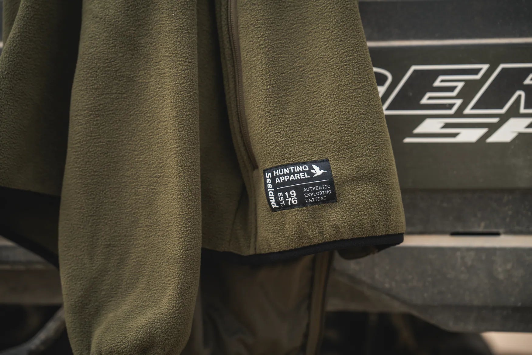 Jacheta fleece Seeland Gale, Pine Green