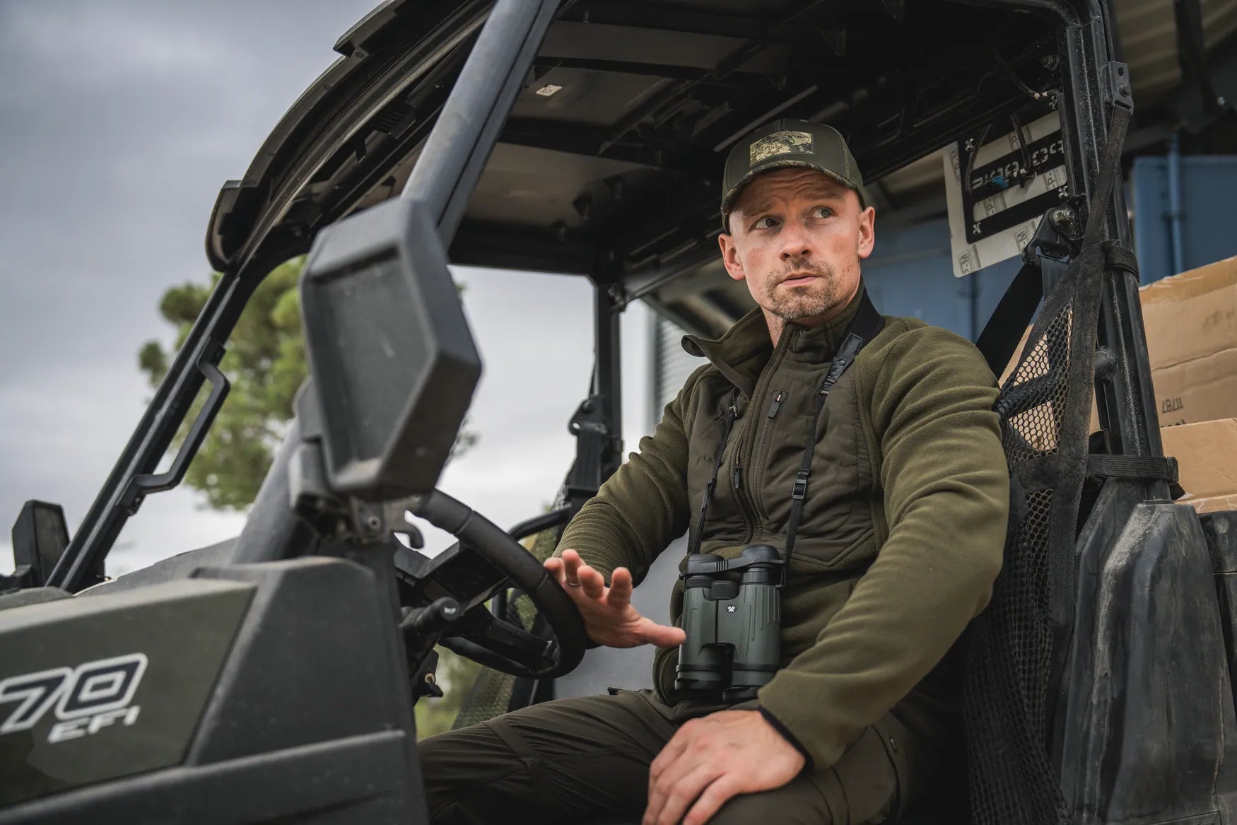 Jacheta fleece Seeland Gale, Pine Green