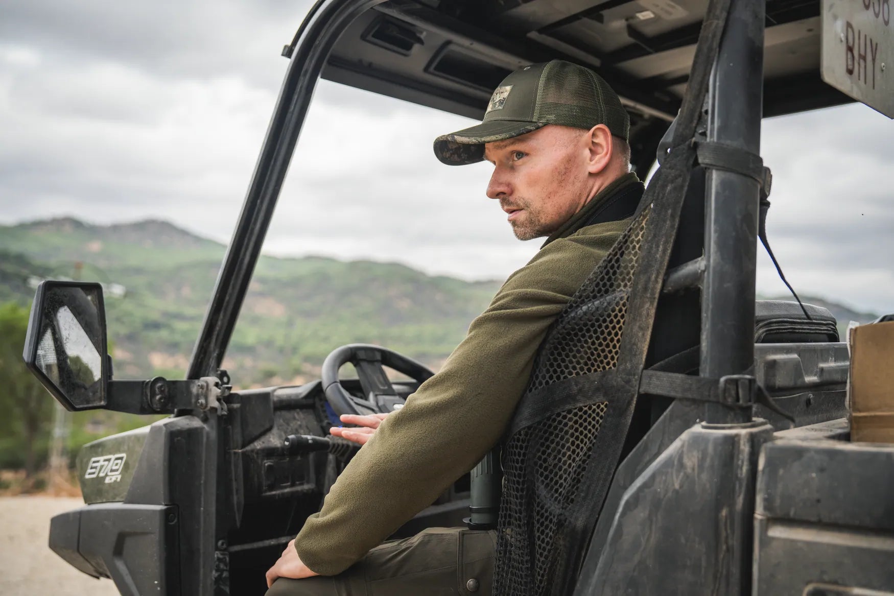 Jacheta fleece Seeland Gale, Pine Green