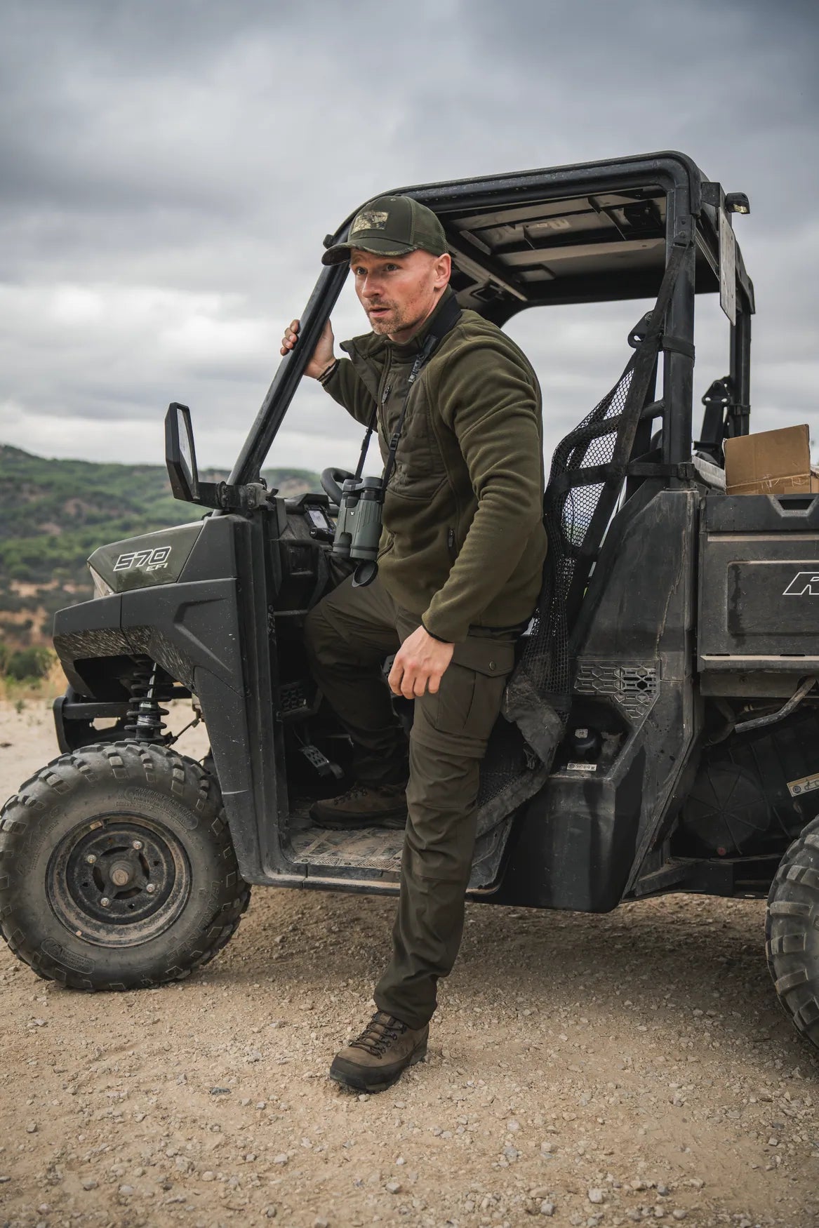 Jacheta fleece Seeland Gale, Pine Green