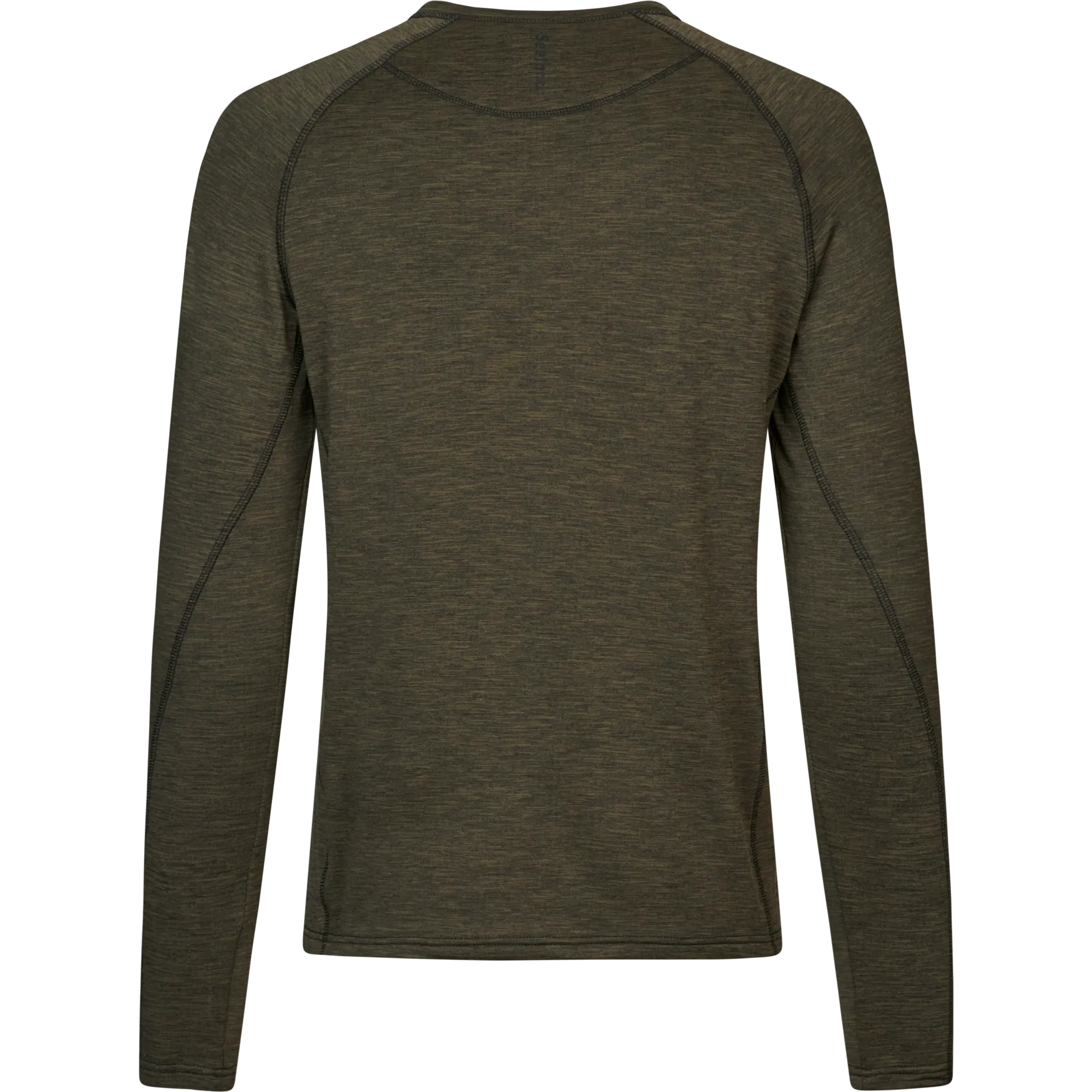 Tricou Seeland Peak, Pine Green Melange, cu maneca lunga