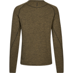 Tricou Seeland Peak, Military Olive Melange, cu maneca lunga