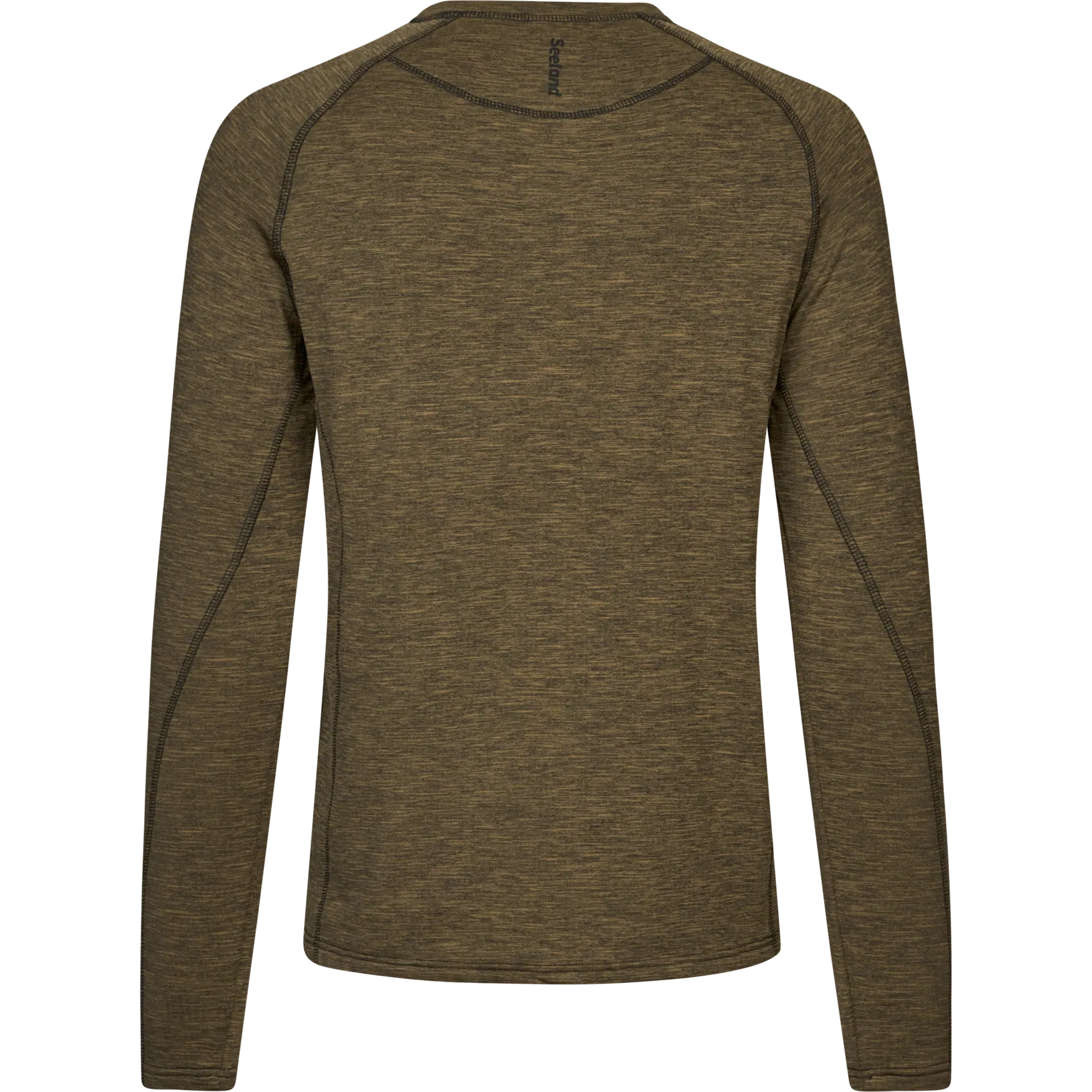 Tricou Seeland Peak, Military Olive Melange, cu maneca lunga