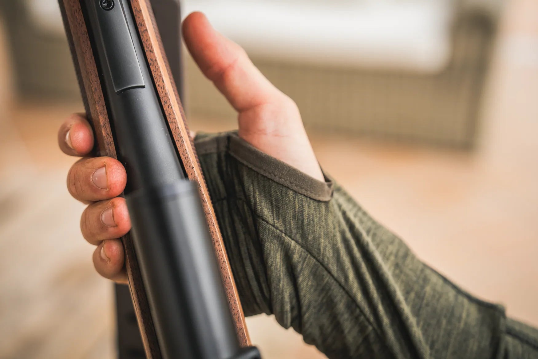 Bluza Seeland Peak Half Zip, Green Melange