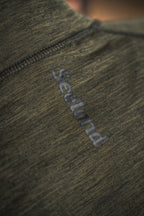 Bluza Seeland Peak Half Zip, Green Melange