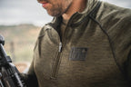 Bluza Seeland Peak Half Zip, Green Melange