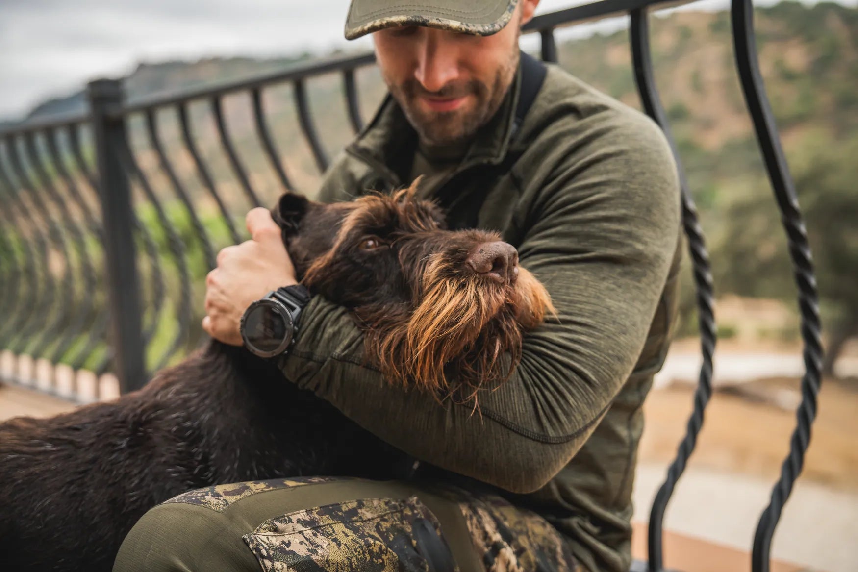 Bluza Seeland Peak Half Zip, Green Melange