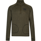 Bluza Seeland Peak Half Zip, Green Melange