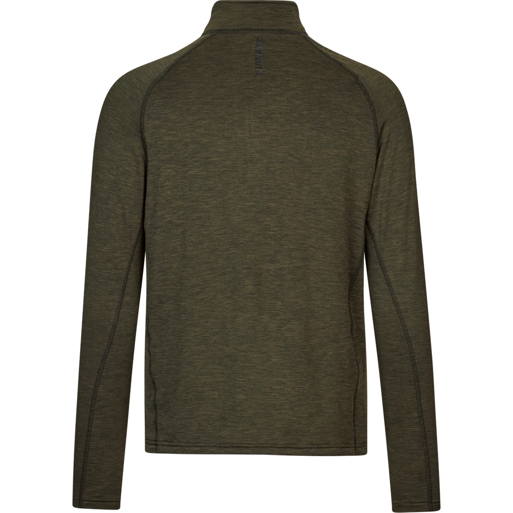 Bluza Seeland Peak Half Zip, Green Melange