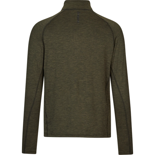Bluza Seeland Peak Half Zip, Green Melange