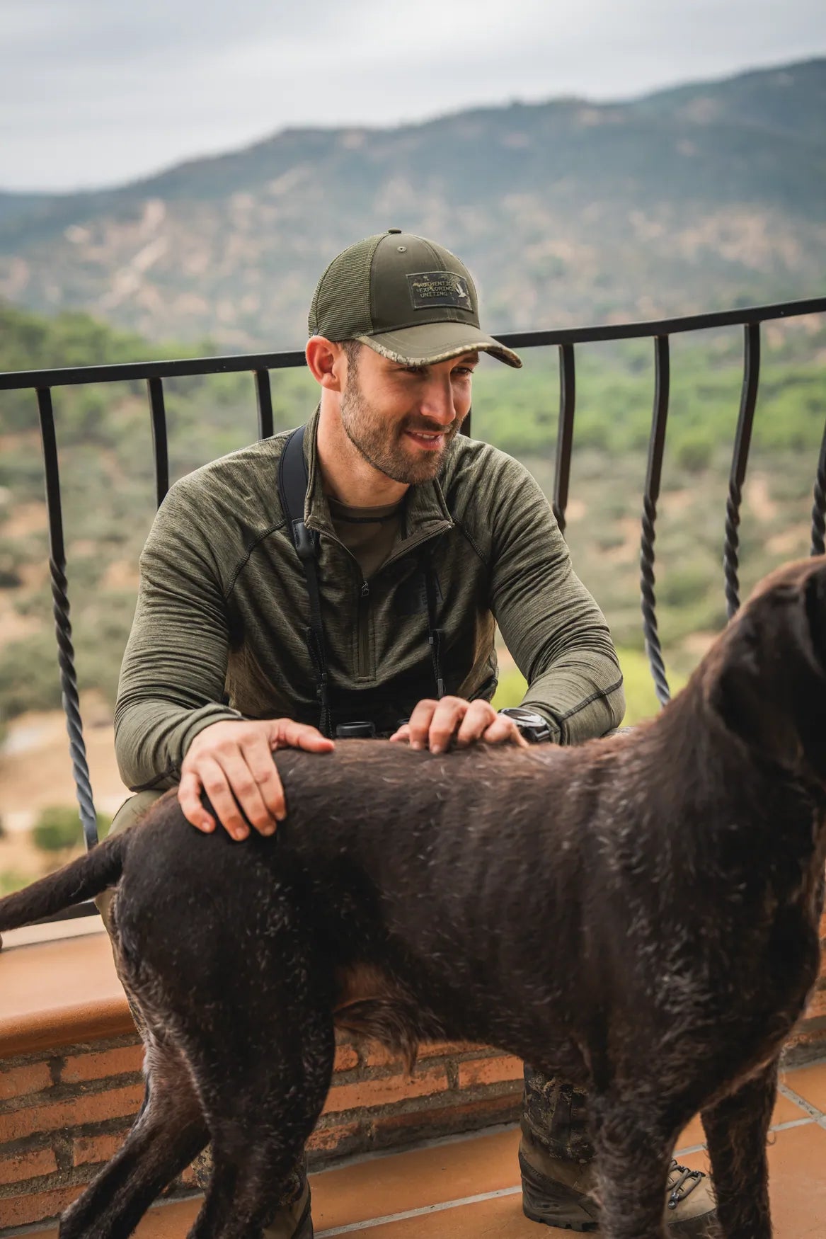 Bluza Seeland Peak Half Zip, Green Melange