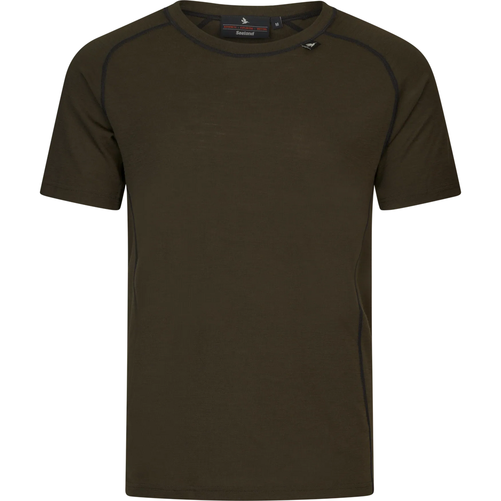Tricou Seeland Apex Merino, Pine Green