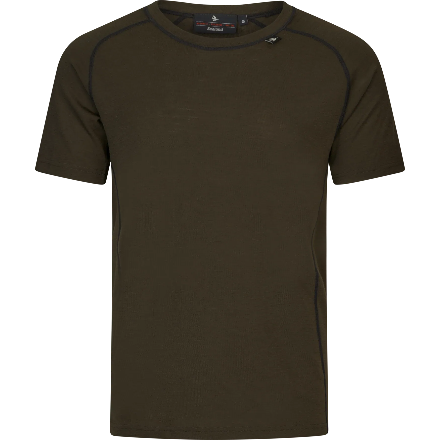 Tricou Seeland Apex Merino, Pine Green