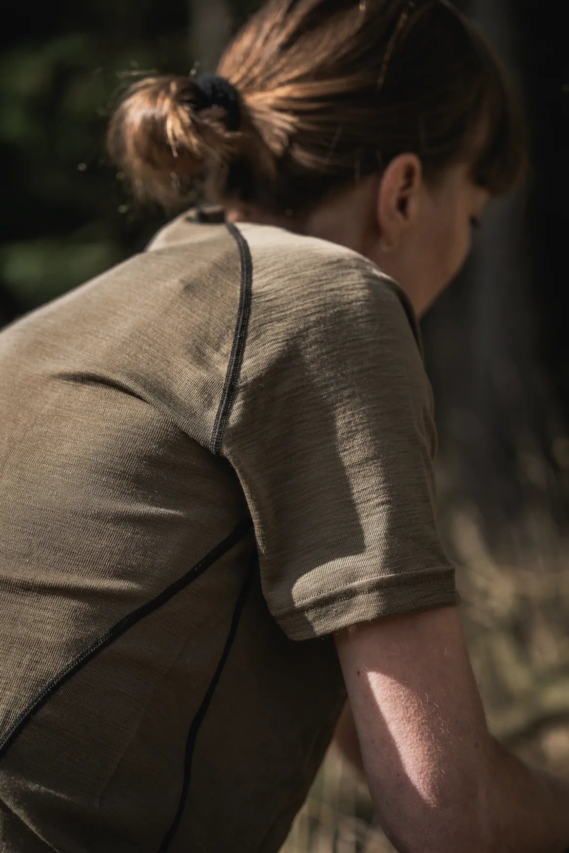 Tricou dama Seeland Apex Aia Merino, Covert Green