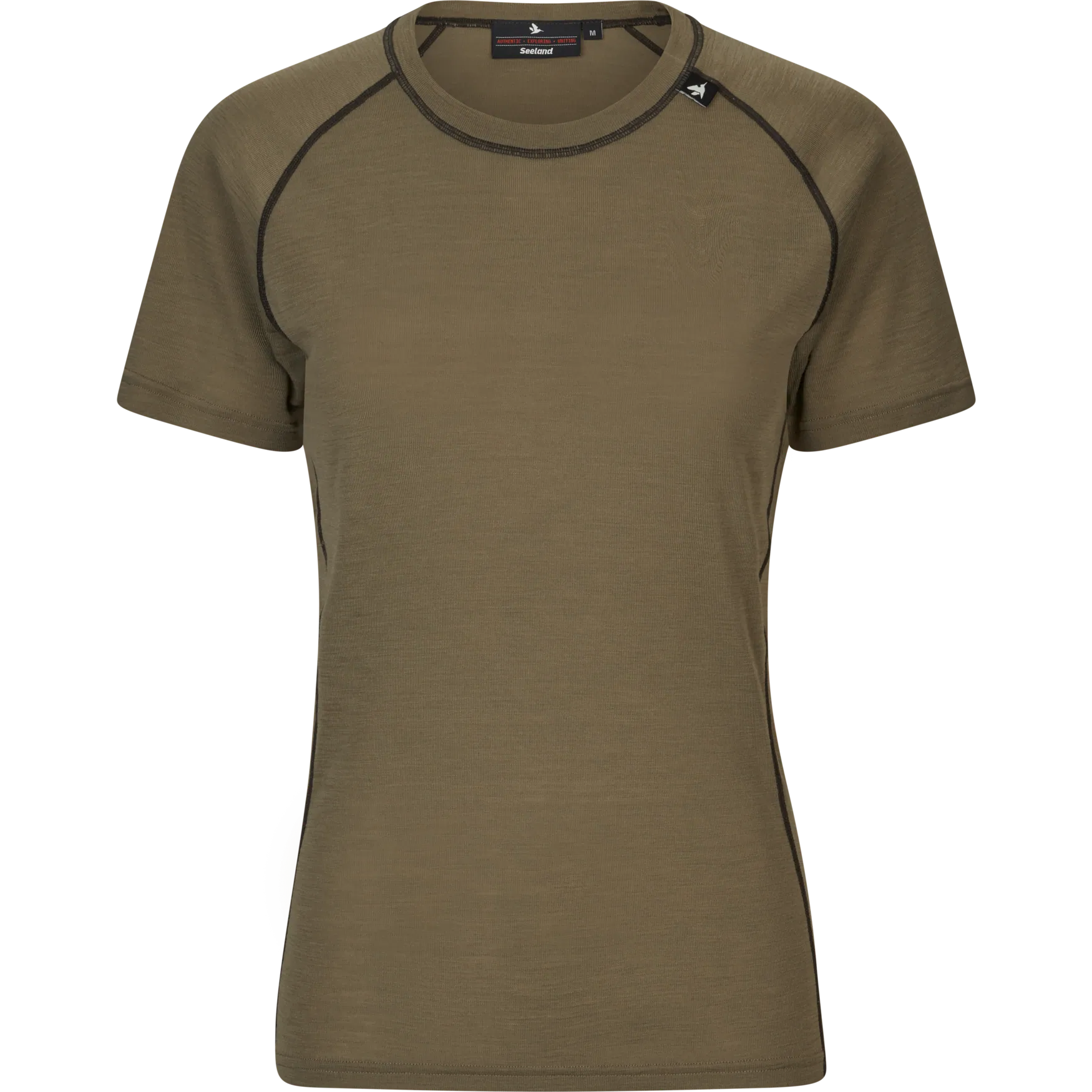 Tricou dama Seeland Apex Aia Merino, Covert Green