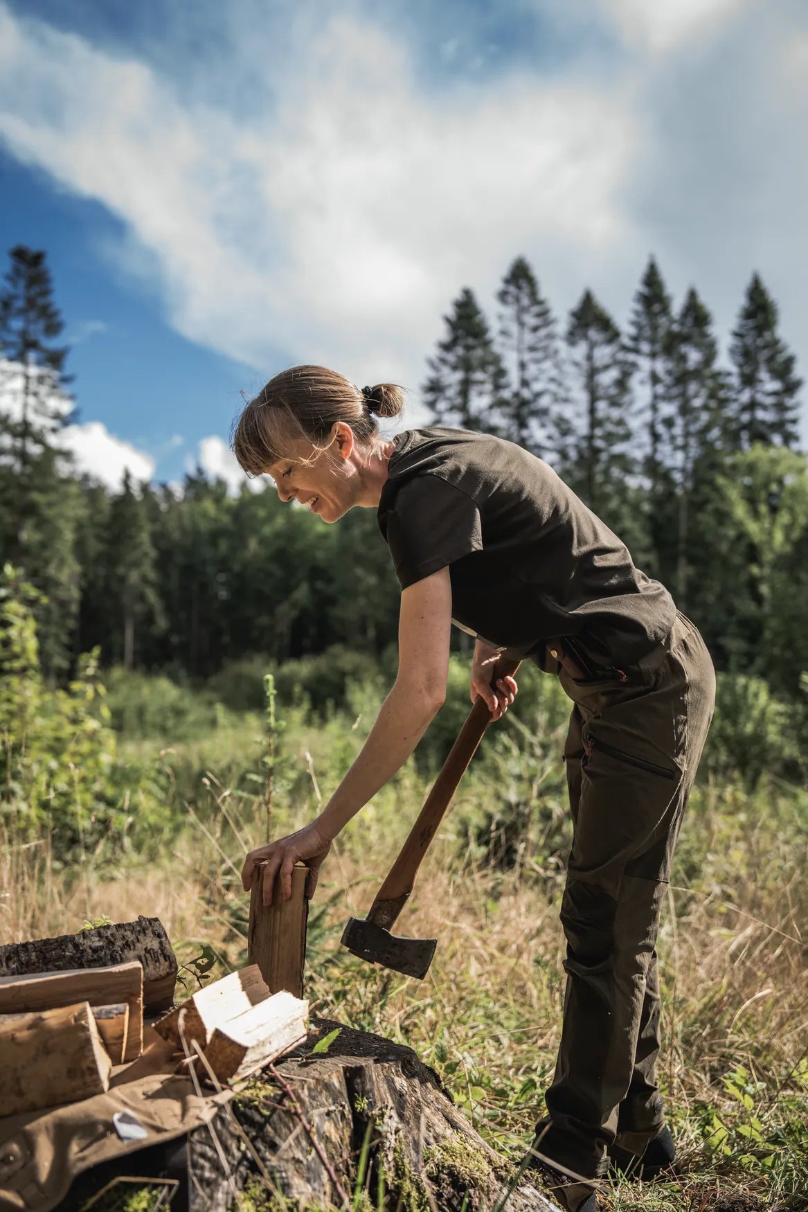 Tricou dama Seeland Sadie, Pine Green