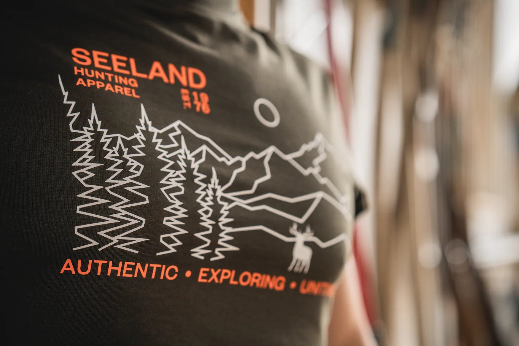 Tricou Seeland Landscape, Pine Green