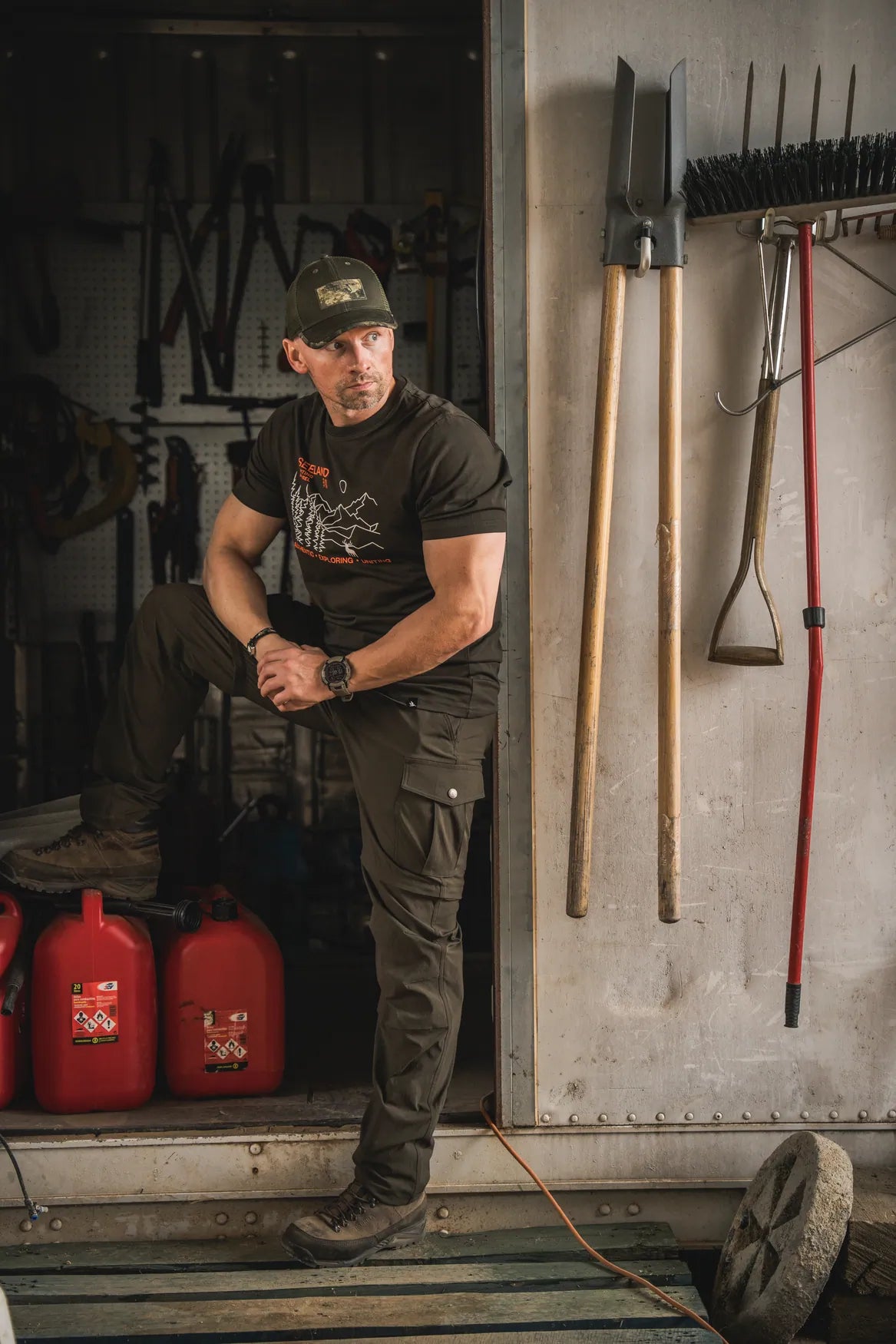Tricou Seeland Landscape, Pine Green